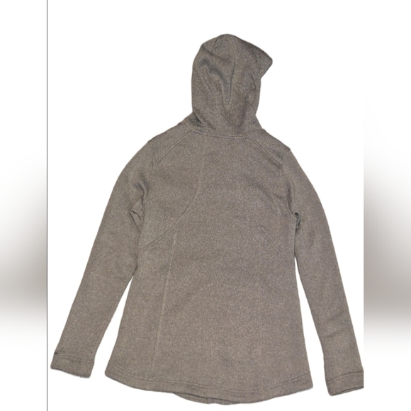 Eddie Bauer Women's Gray Heathered Knit Full Zip Hooded Sweater Jacket S - Picture 2 of 4